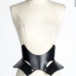 Zana bayne leather corset belt